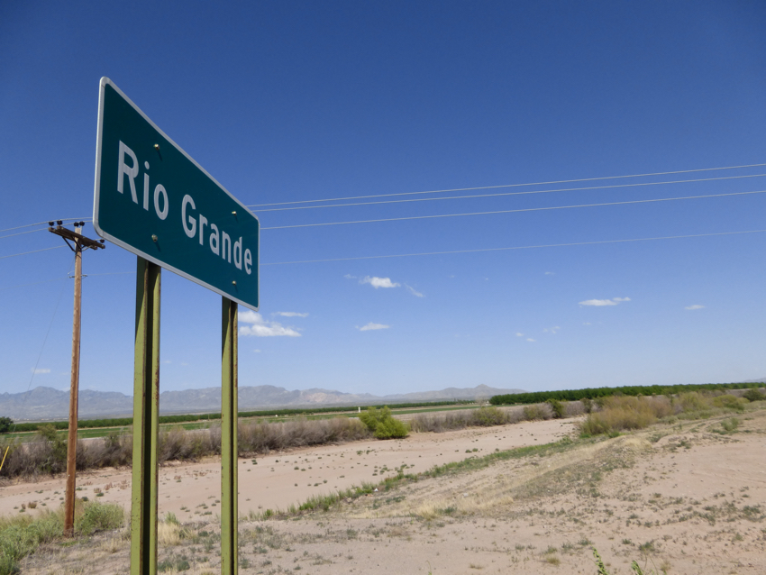 El Rio Grande: all dried up!